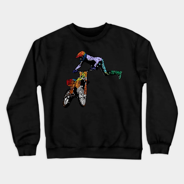 motocross freestyle fmx Crewneck Sweatshirt by rickylabellevie